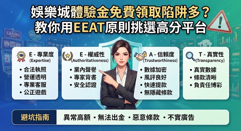 想評估高 EEAT 認證平台的優惠條款,建議先觀看詳細評測。 想評估高 EEAT 認證平台的優惠條款,建議先觀看詳細評測。
